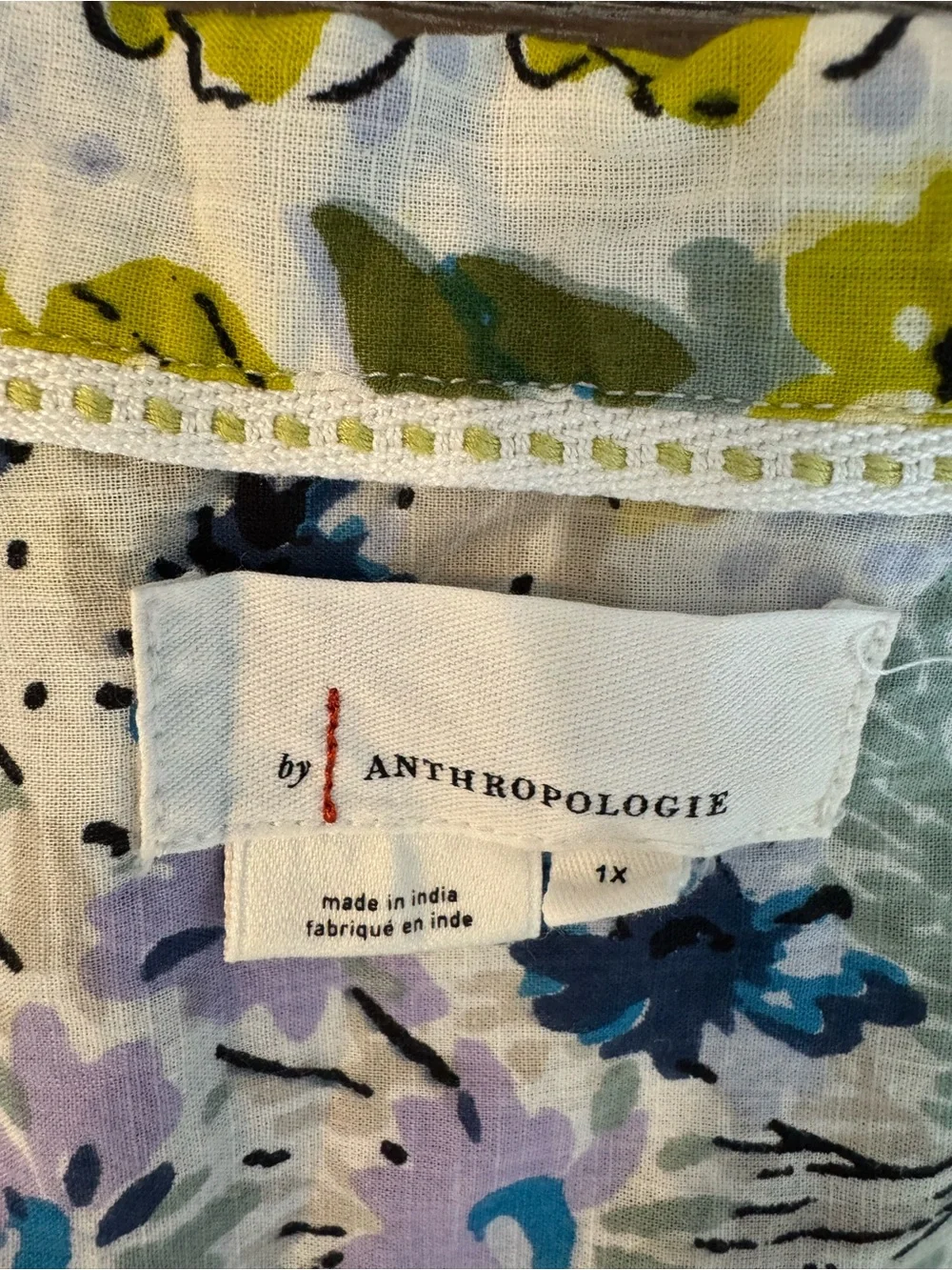 Anthropology Linen Top